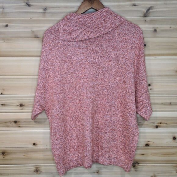 CAbi #3011 Foldover Pullover Sweater in Turmeric Fleck size Small - Picture 6 of 10